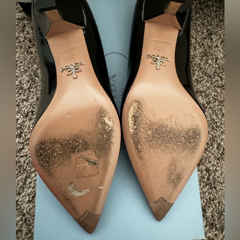 Prada kitty heels. Alzature Donna. Size 36.5. Patent Black - Picture 5 of 7